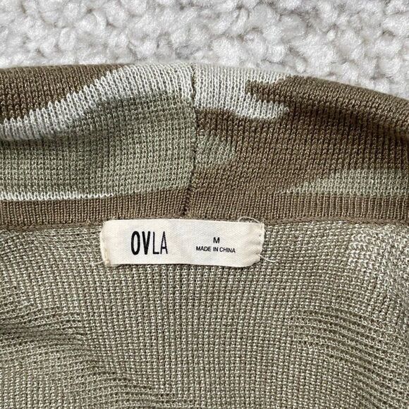 Anthropologie OVLA Camo Cowl Neck Tunic  Sweatshirt - Picture 3 of 7